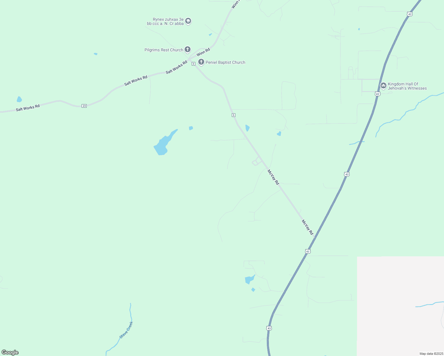 map of restaurants, bars, coffee shops, grocery stores, and more near 270 Austin Road in Jackson