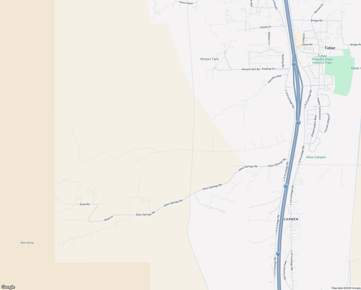map of restaurants, bars, coffee shops, grocery stores, and more near 25-29 Alegria Rd in Tubac
