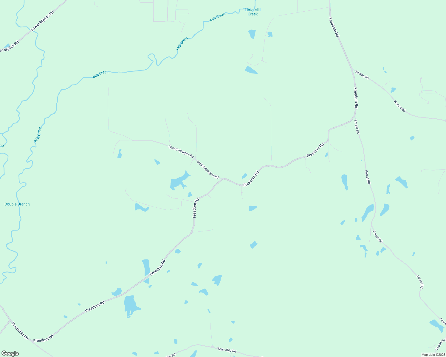 map of restaurants, bars, coffee shops, grocery stores, and more near Freedom Rd in Laurel