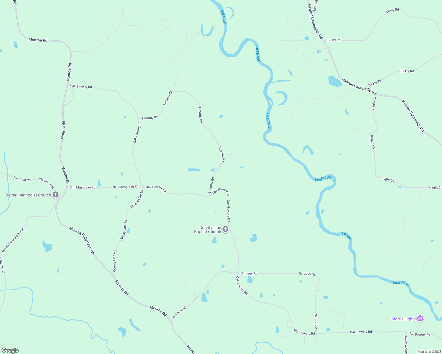 map of restaurants, bars, coffee shops, grocery stores, and more near 770 Oak Bowery Road in Ellisville