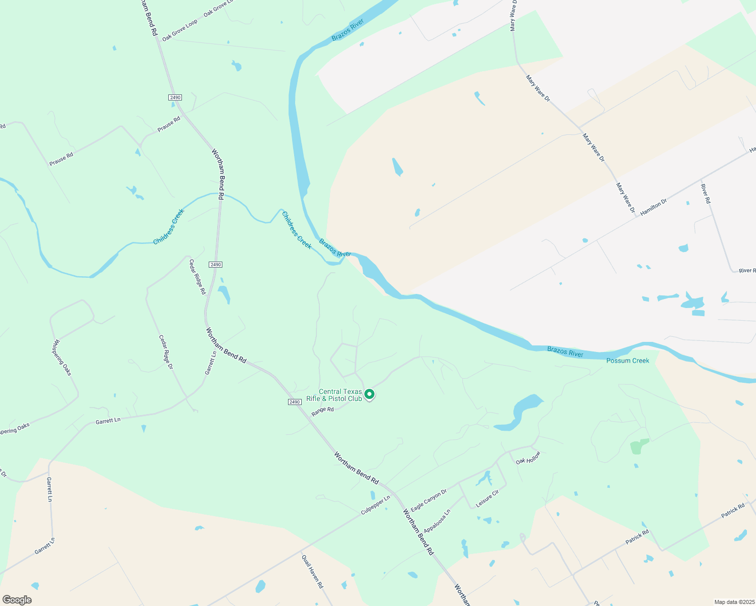 map of restaurants, bars, coffee shops, grocery stores, and more near 1191 Brazos Bluff Dr in China Spring