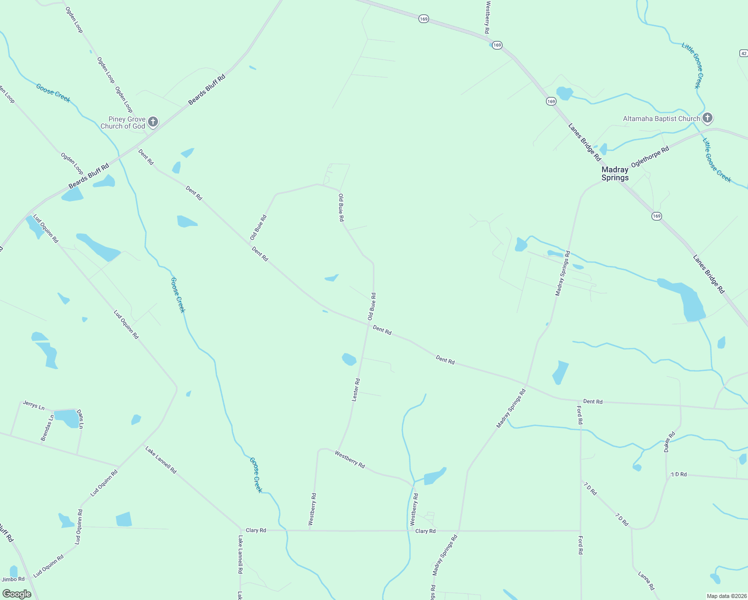 map of restaurants, bars, coffee shops, grocery stores, and more near Old Buie Road in Odum