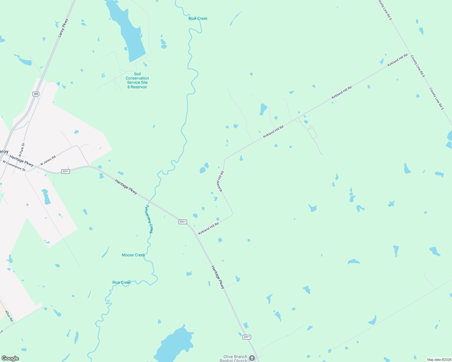 map of restaurants, bars, coffee shops, grocery stores, and more near 840 Kirkland Hill Rd in Axtell