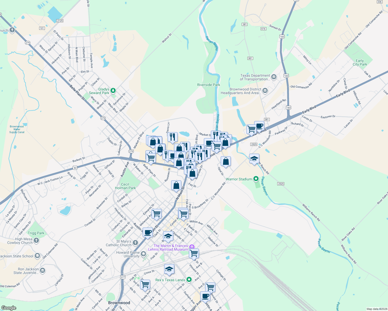 103 Market Place Boulevard, Brownwood TX Walk Score