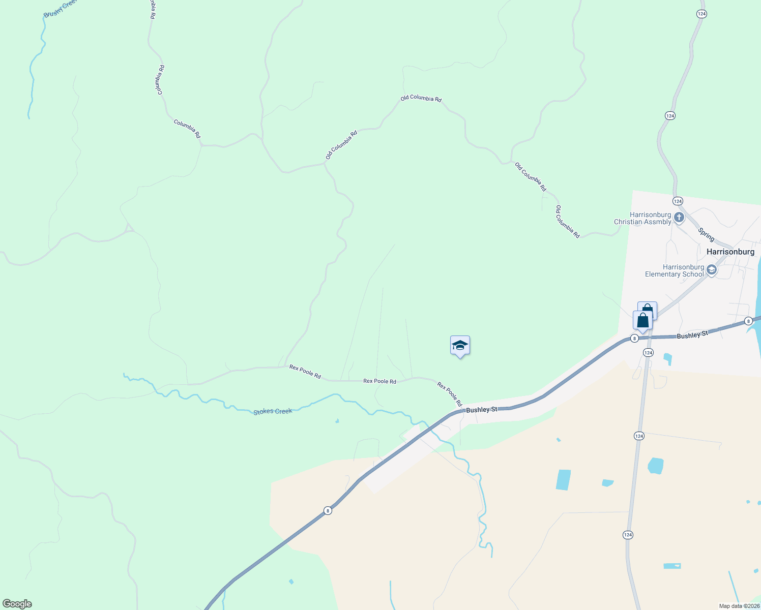 map of restaurants, bars, coffee shops, grocery stores, and more near 205 Cannaday Road in Harrisonburg