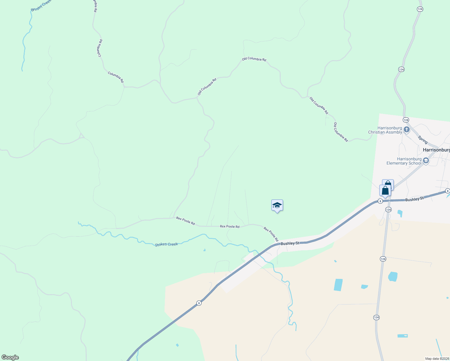 map of restaurants, bars, coffee shops, grocery stores, and more near 205 Cannaday Road in Harrisonburg