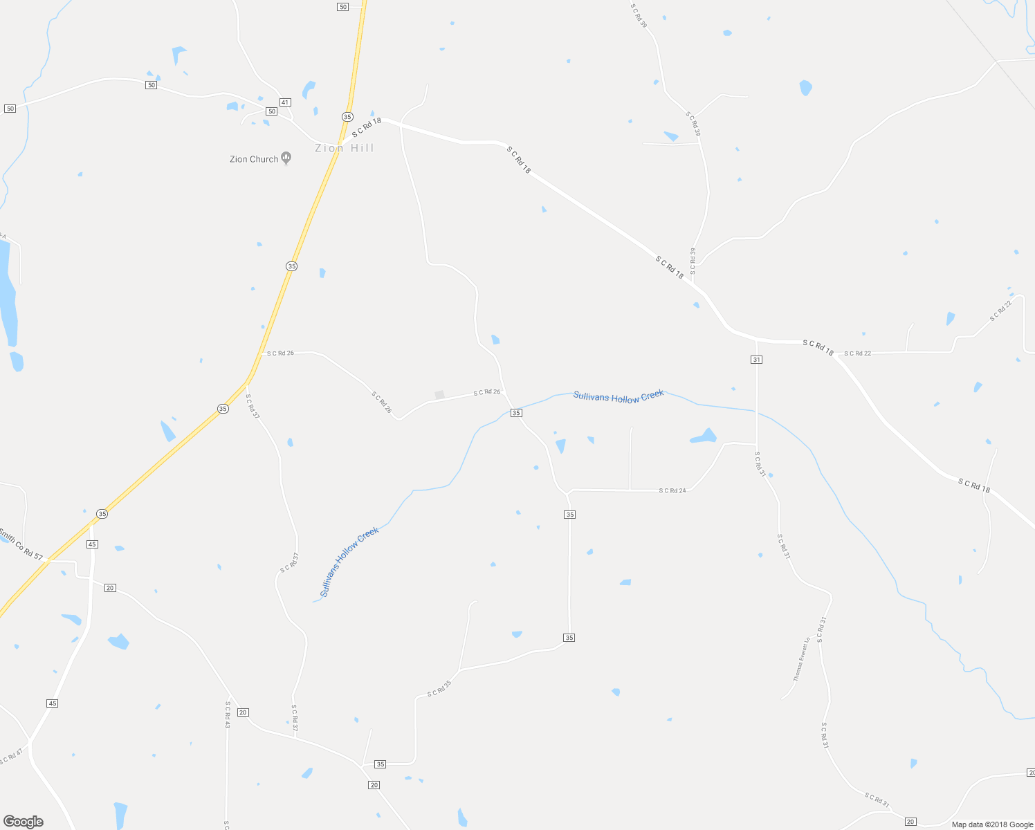 map of restaurants, bars, coffee shops, grocery stores, and more near South C Road 35 in Mize