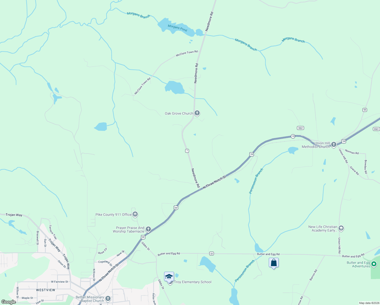map of restaurants, bars, coffee shops, grocery stores, and more near 209 Needmore Road in Troy