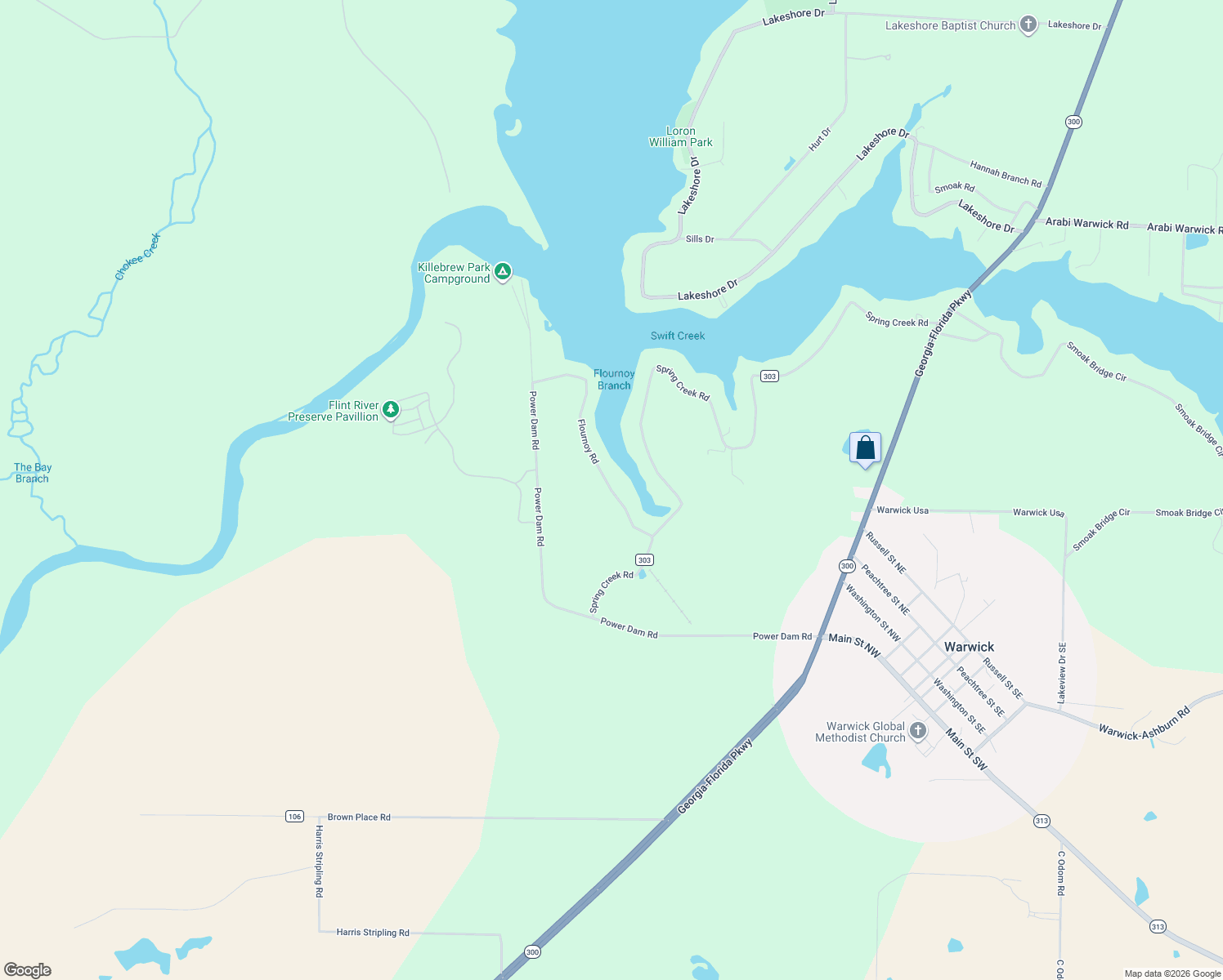 map of restaurants, bars, coffee shops, grocery stores, and more near 910 Flournoy Road in Warwick
