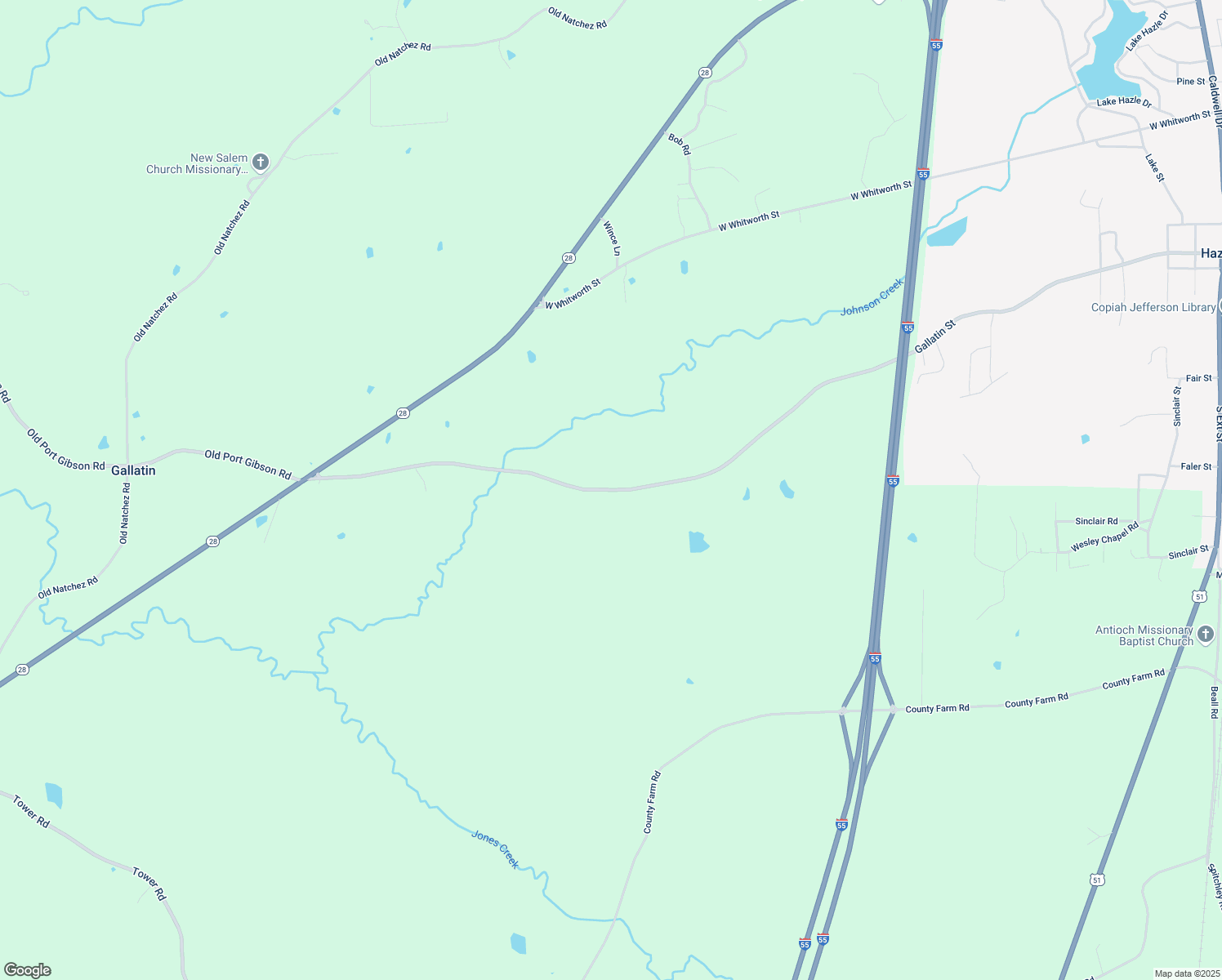 map of restaurants, bars, coffee shops, grocery stores, and more near 578 West Gallatin Street in Hazlehurst