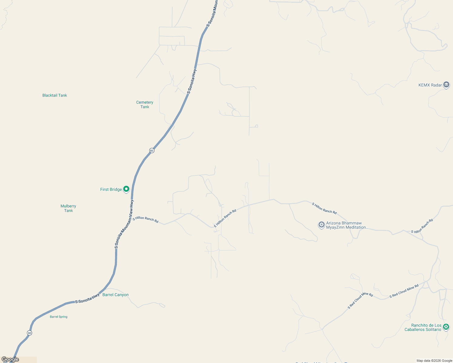 map of restaurants, bars, coffee shops, grocery stores, and more near 15575 East Hillton Ranch Road in Vail