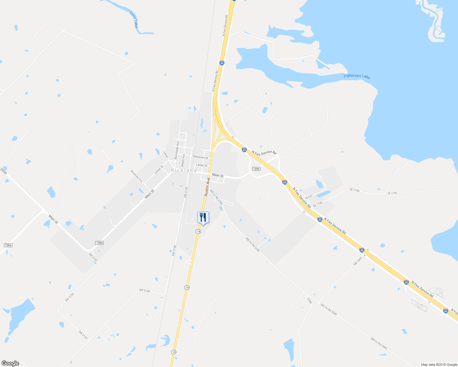 map of restaurants, bars, coffee shops, grocery stores, and more near 501 Main Street in Richland