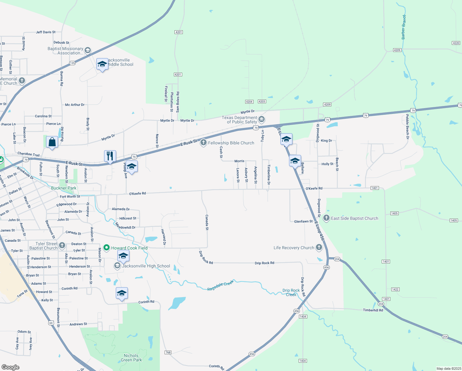 409 Dial Street, Jacksonville TX Walk Score