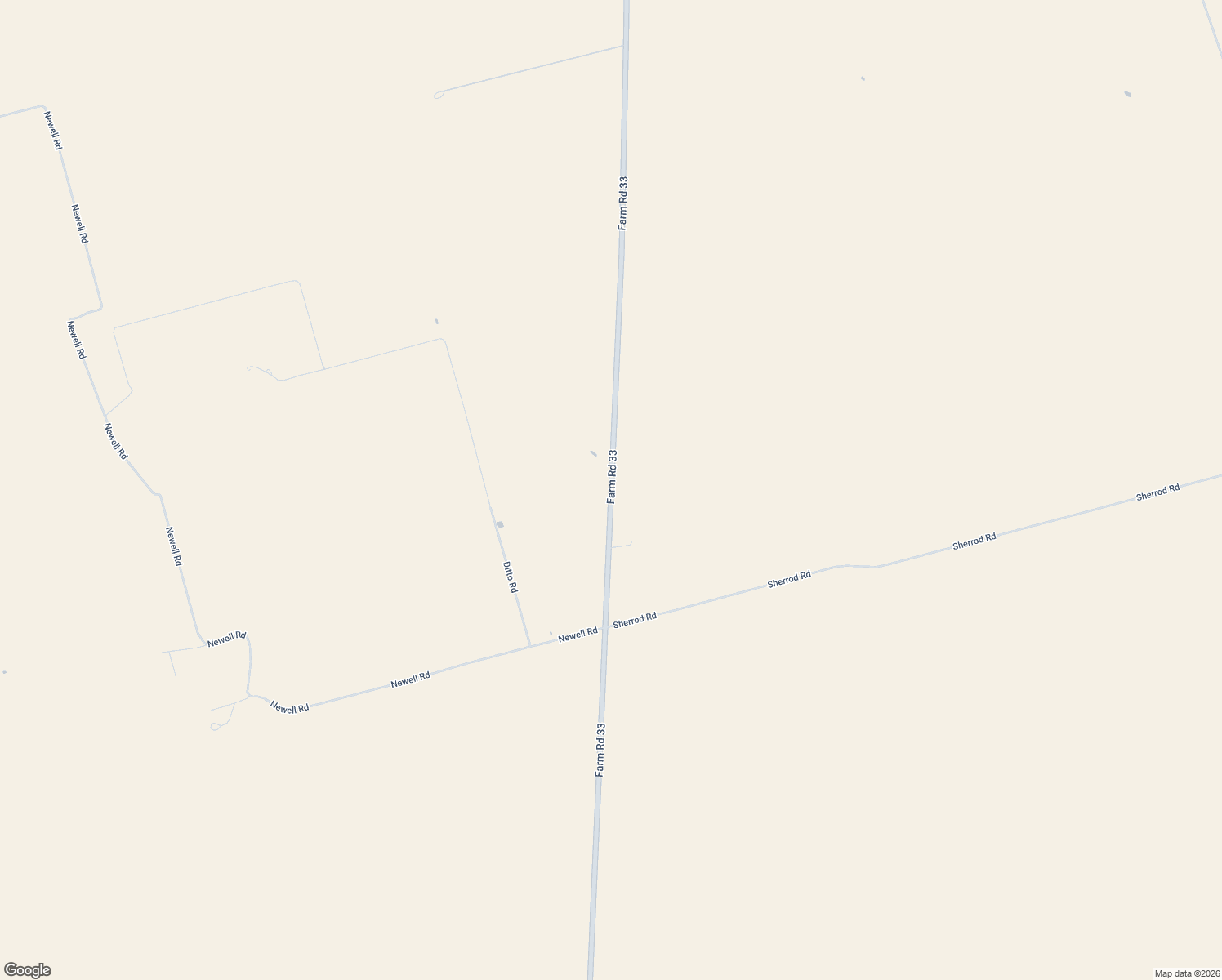 map of restaurants, bars, coffee shops, grocery stores, and more near Farm Road 33 in Big Spring