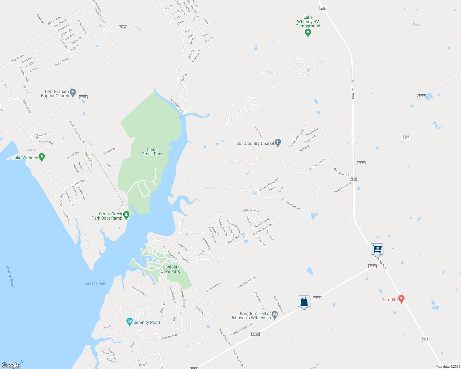 map of restaurants, bars, coffee shops, grocery stores, and more near 215 Country Club Rd in Whitney