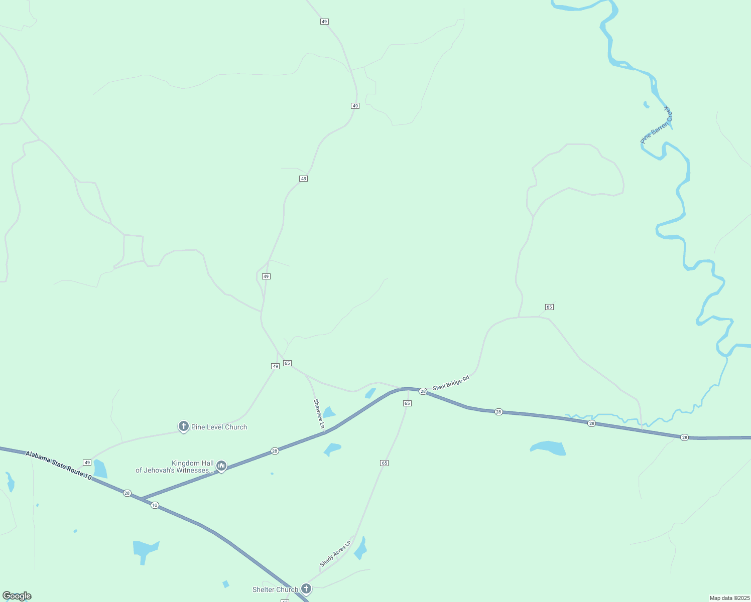 map of restaurants, bars, coffee shops, grocery stores, and more near 502 Apache Drive in Camden