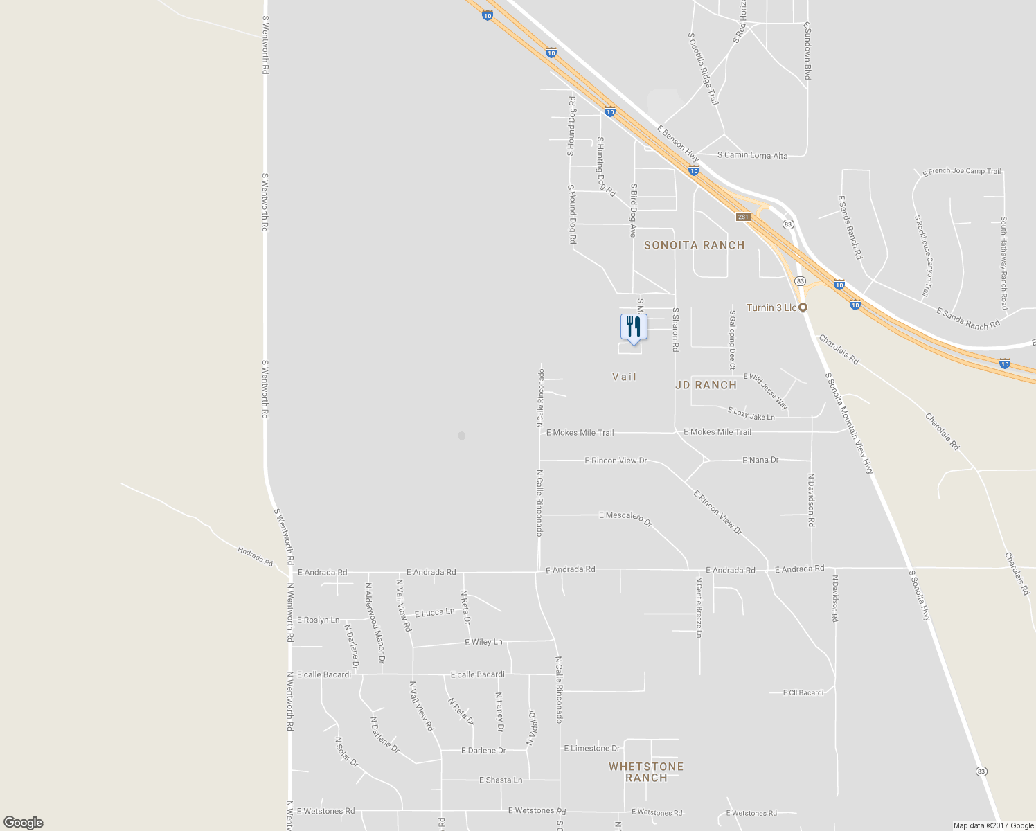 map of restaurants, bars, coffee shops, grocery stores, and more near 1901-1973 North Cll Rinconado in Vail