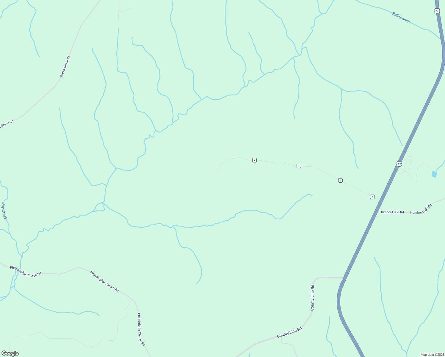 map of restaurants, bars, coffee shops, grocery stores, and more near 1485 Esther Thornton Road in Lumpkin