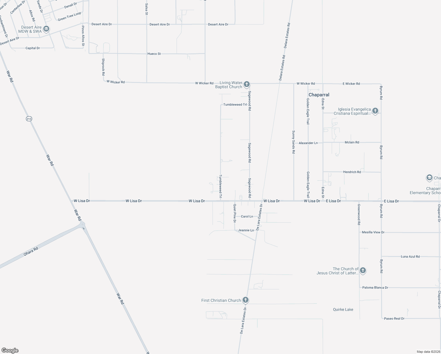 map of restaurants, bars, coffee shops, grocery stores, and more near 652 Tumbleweed Rd in Chaparral