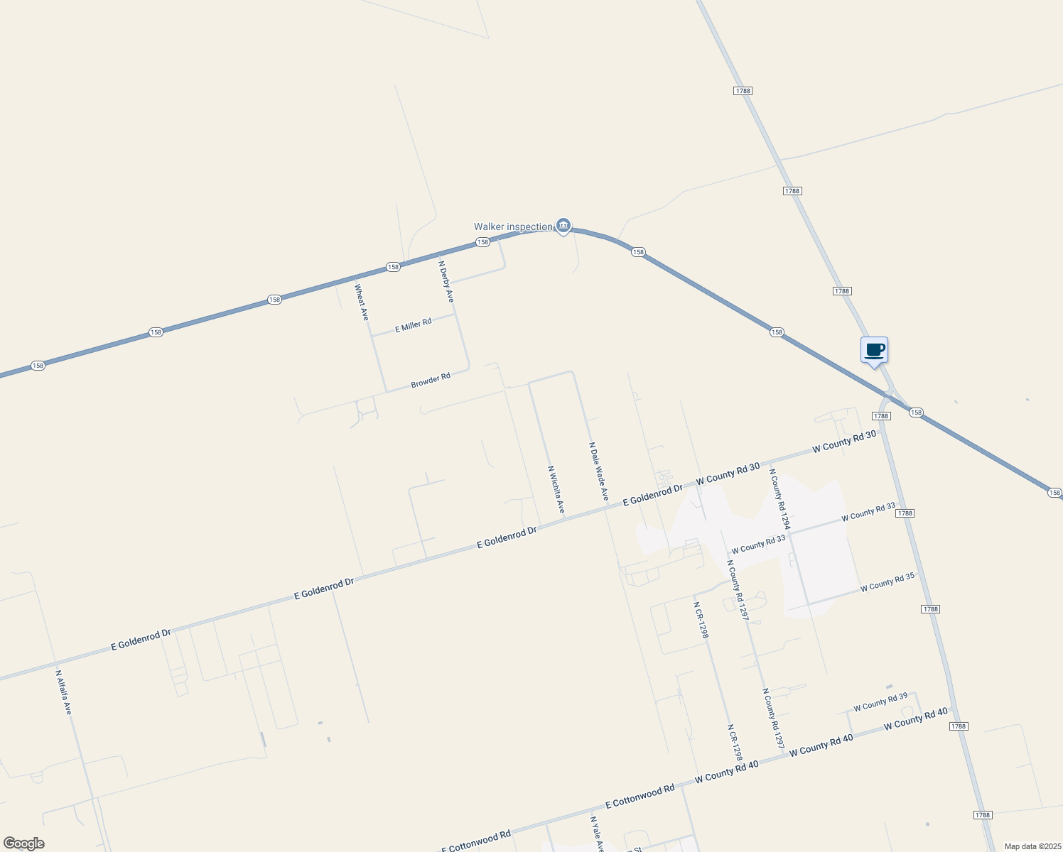 map of restaurants, bars, coffee shops, grocery stores, and more near 16153 North Wichita Avenue in Gardendale