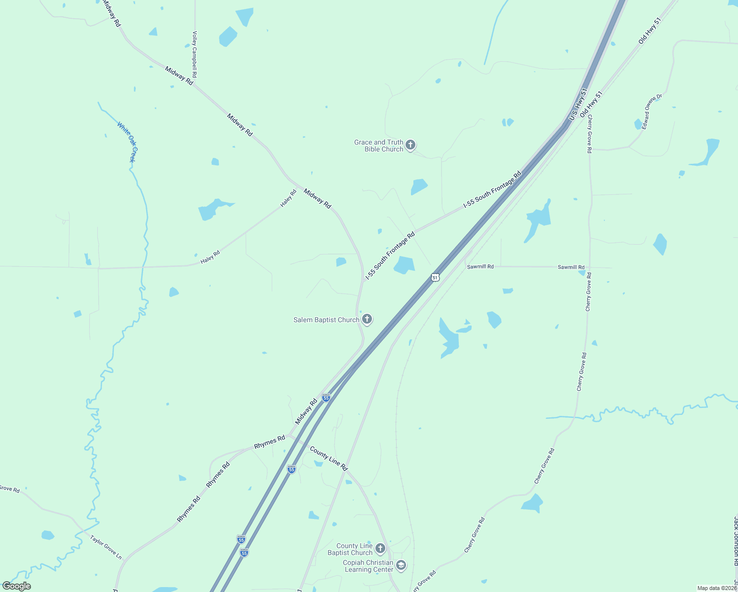 map of restaurants, bars, coffee shops, grocery stores, and more near 20510 Midway Rd in Terry