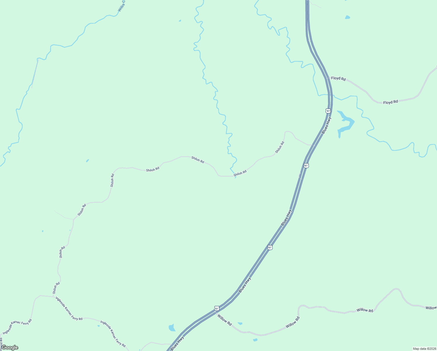 map of restaurants, bars, coffee shops, grocery stores, and more near Shiloh Road in Claiborne County