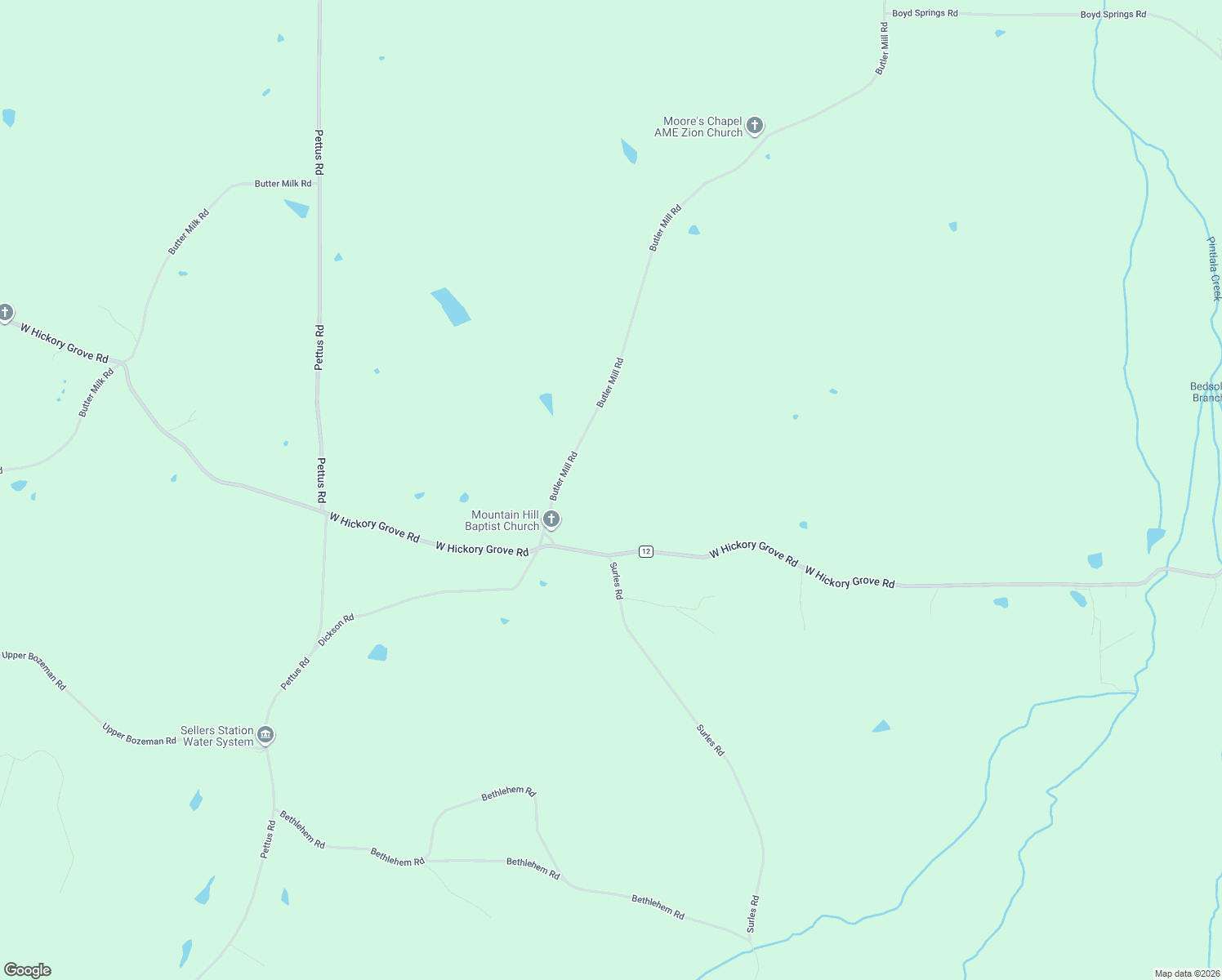 map of restaurants, bars, coffee shops, grocery stores, and more near in Ramer