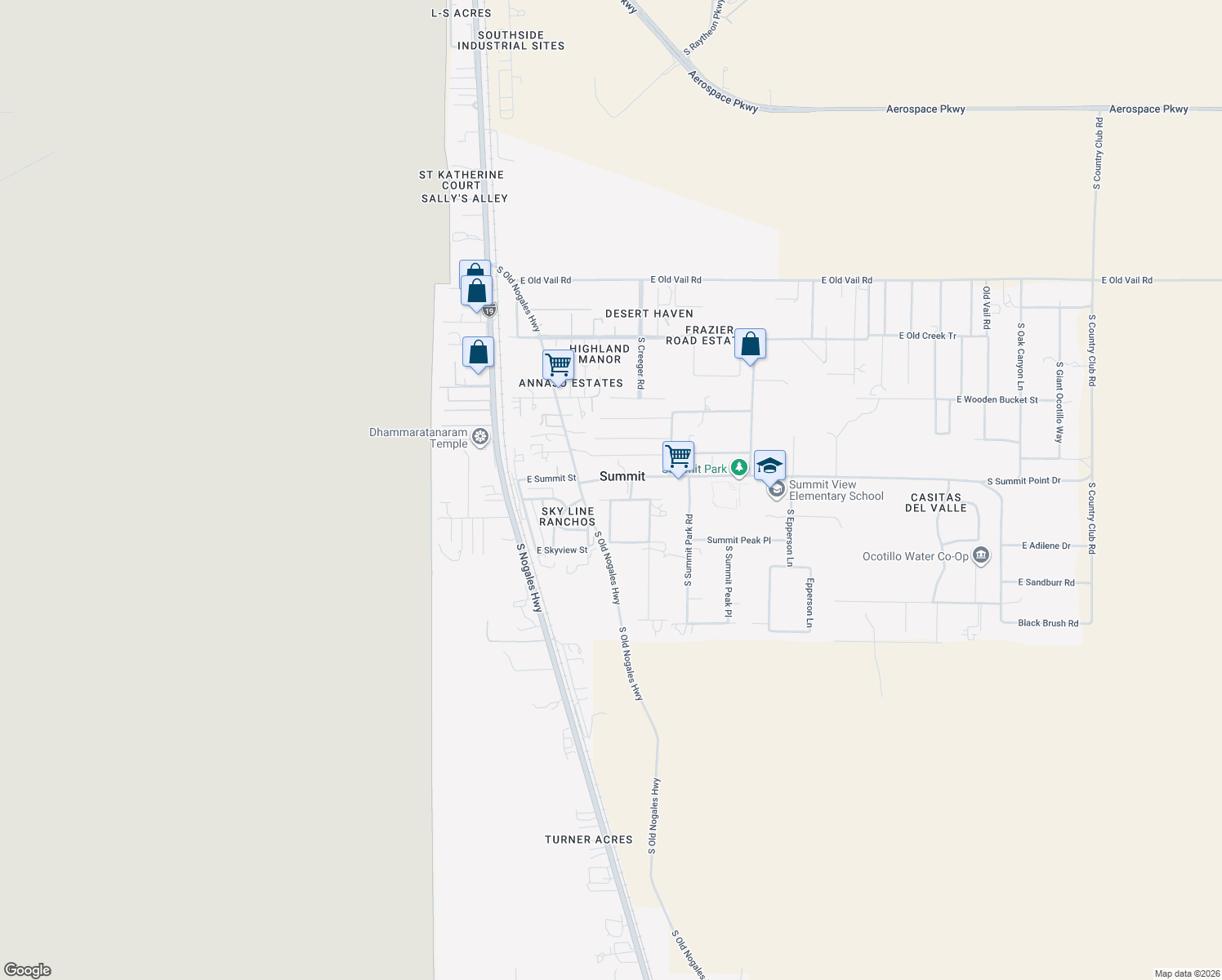 map of restaurants, bars, coffee shops, grocery stores, and more near in Summit