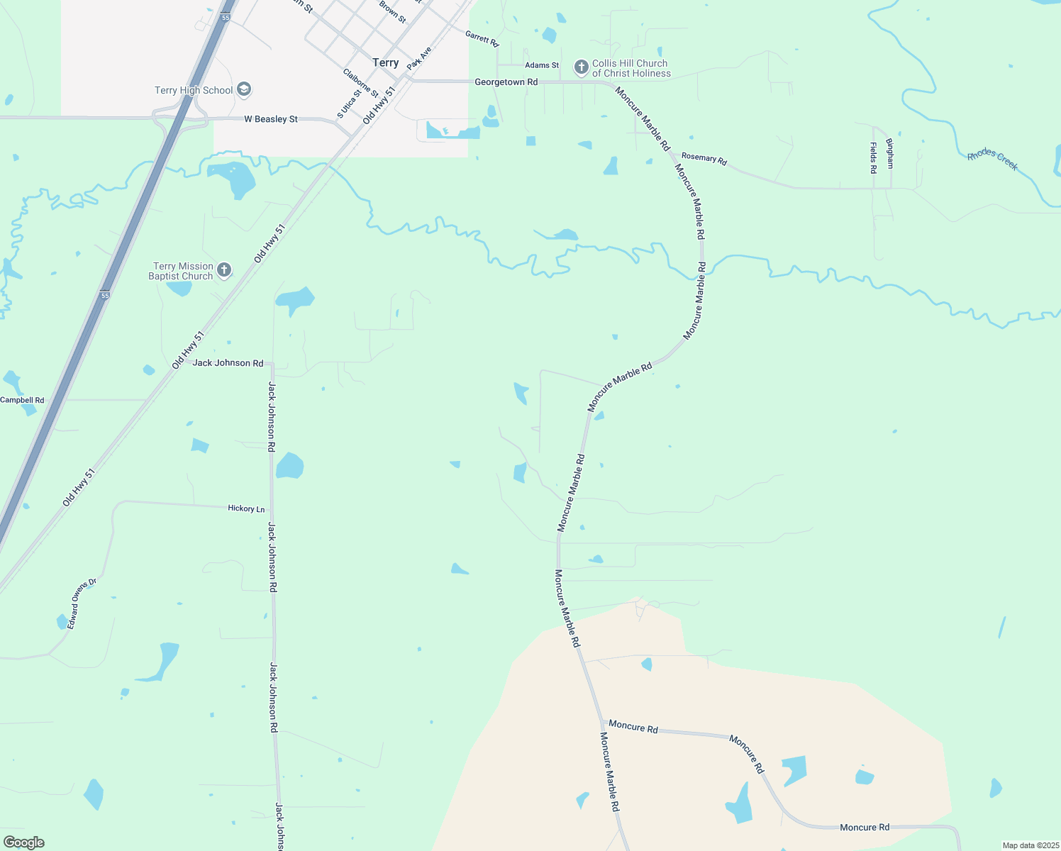 map of restaurants, bars, coffee shops, grocery stores, and more near 1349 Bozeman Road in Terry