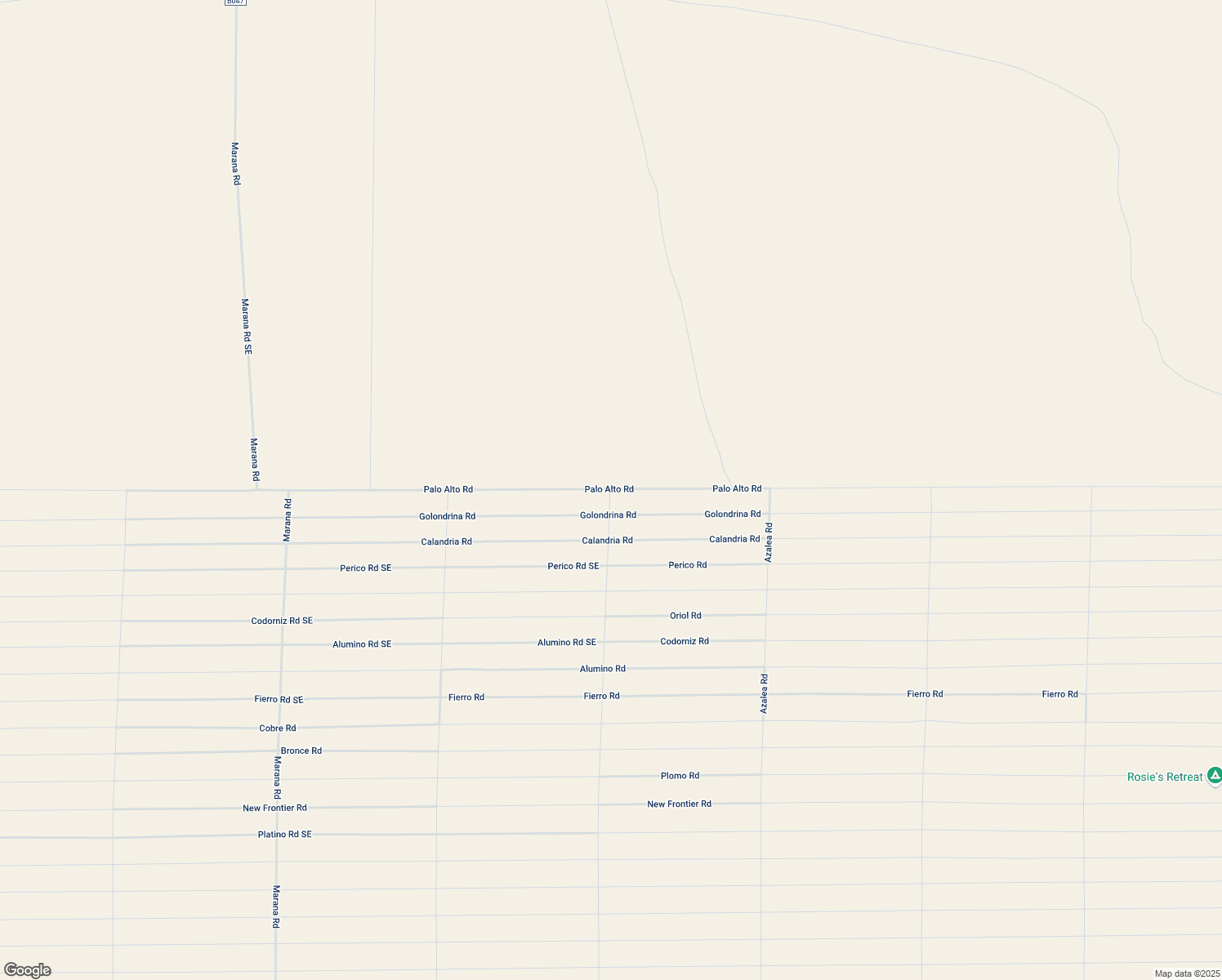 map of restaurants, bars, coffee shops, grocery stores, and more near Palo Alto Rd in Deming
