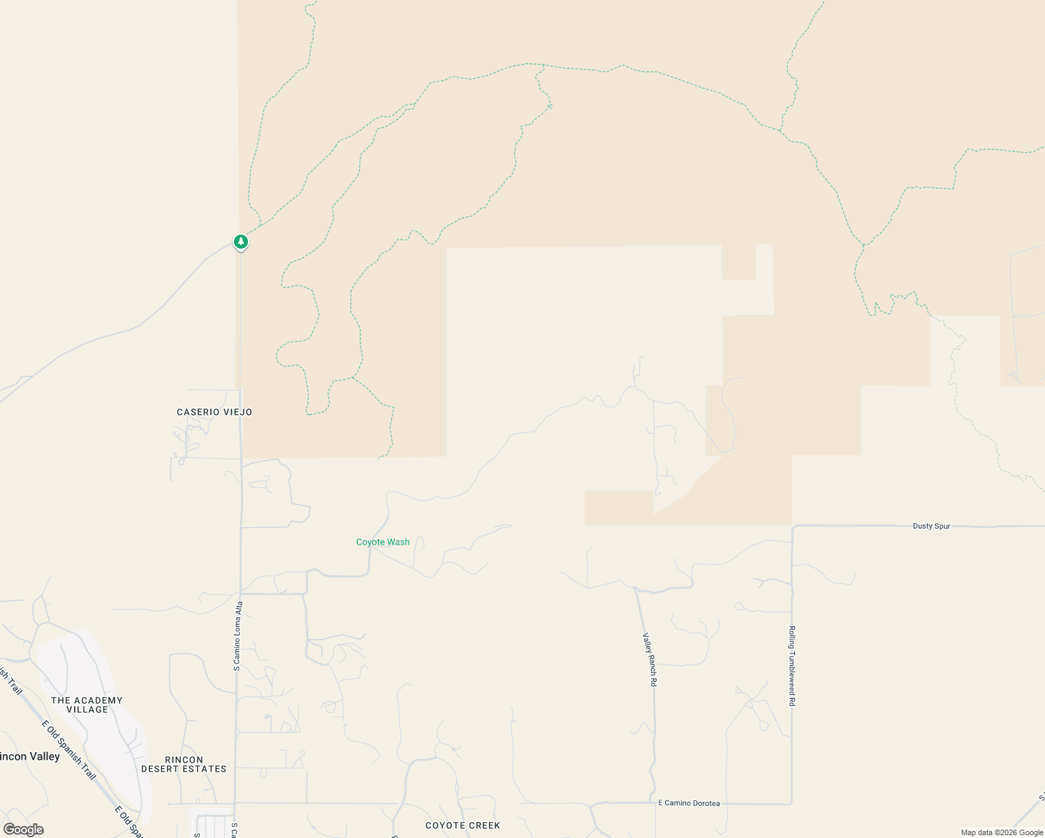 map of restaurants, bars, coffee shops, grocery stores, and more near 15159 East Rincon Creek Ranch Road in Tucson