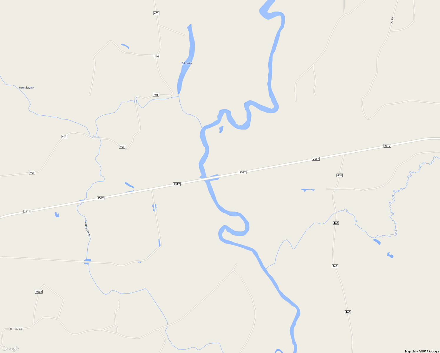 map of restaurants, bars, coffee shops, grocery stores, and more near Farm to Market 2517 in Carthage