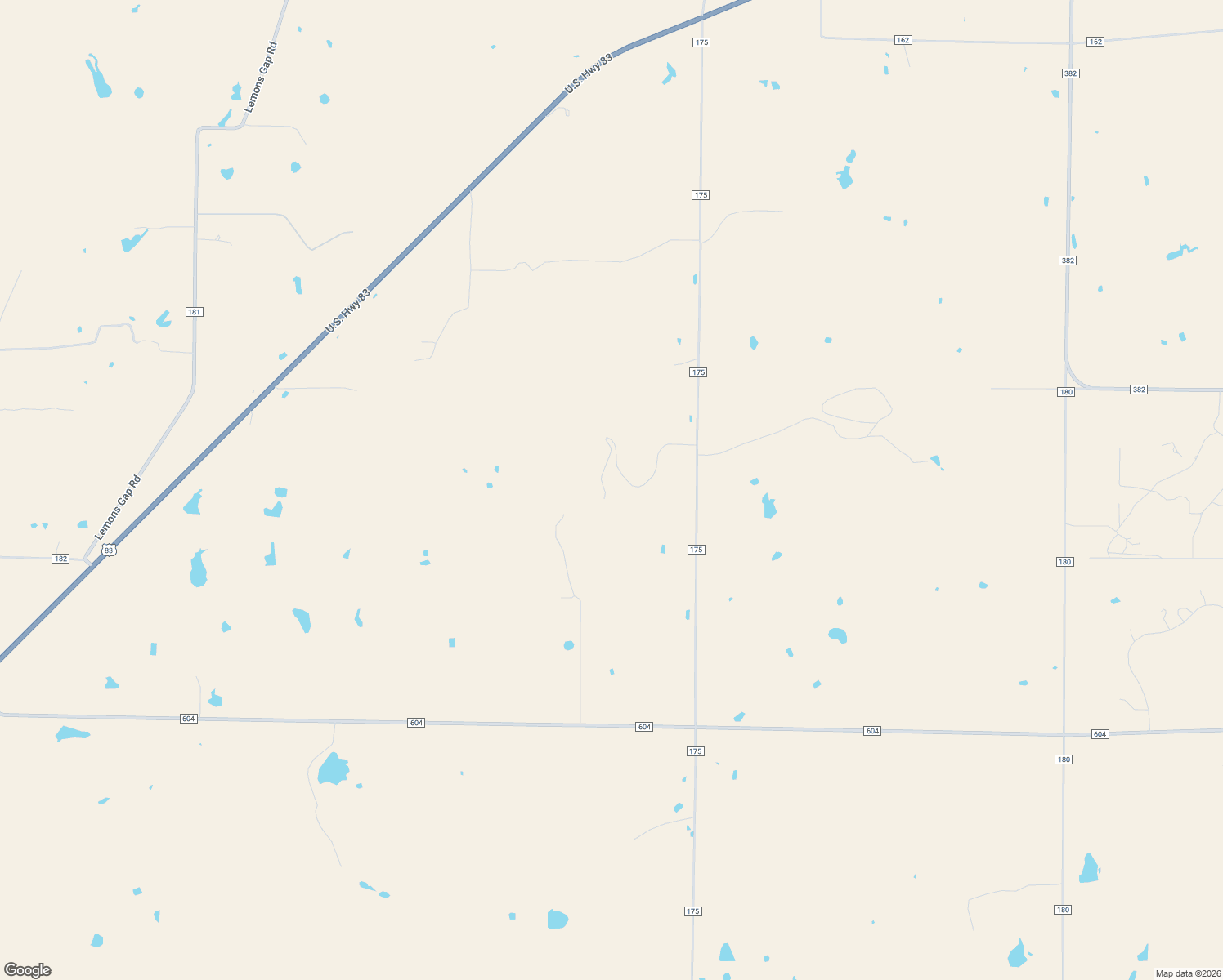 map of restaurants, bars, coffee shops, grocery stores, and more near 1157 County Road 175 in Ovalo