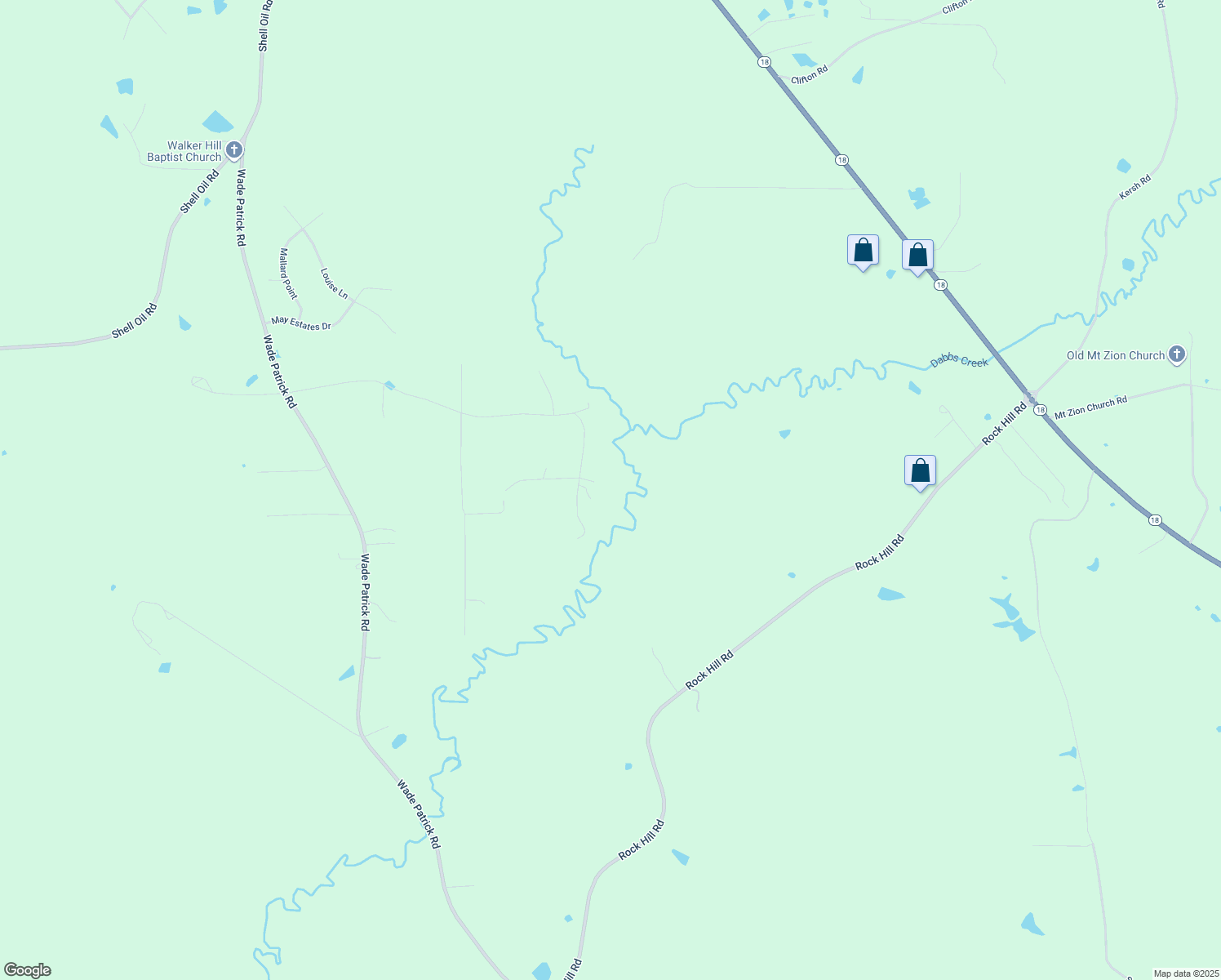 map of restaurants, bars, coffee shops, grocery stores, and more near 241 Hunters Ln in Brandon