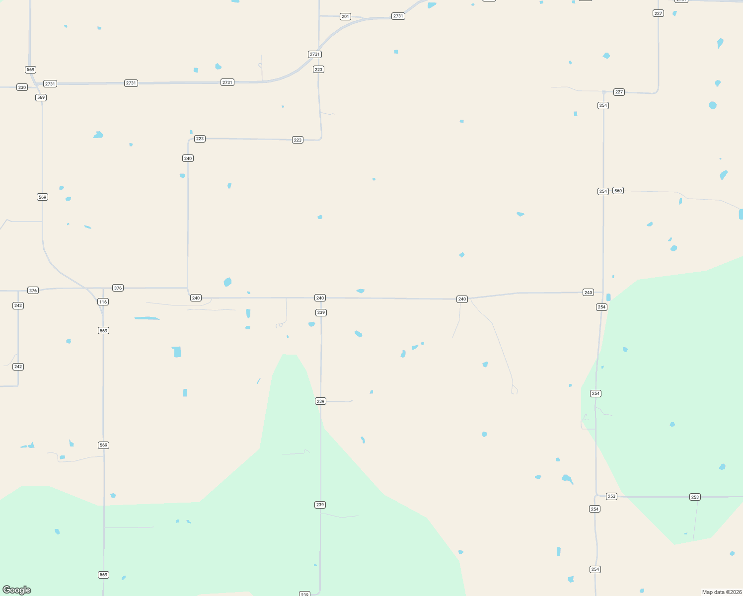 map of restaurants, bars, coffee shops, grocery stores, and more near County Road 240 in Rising Star