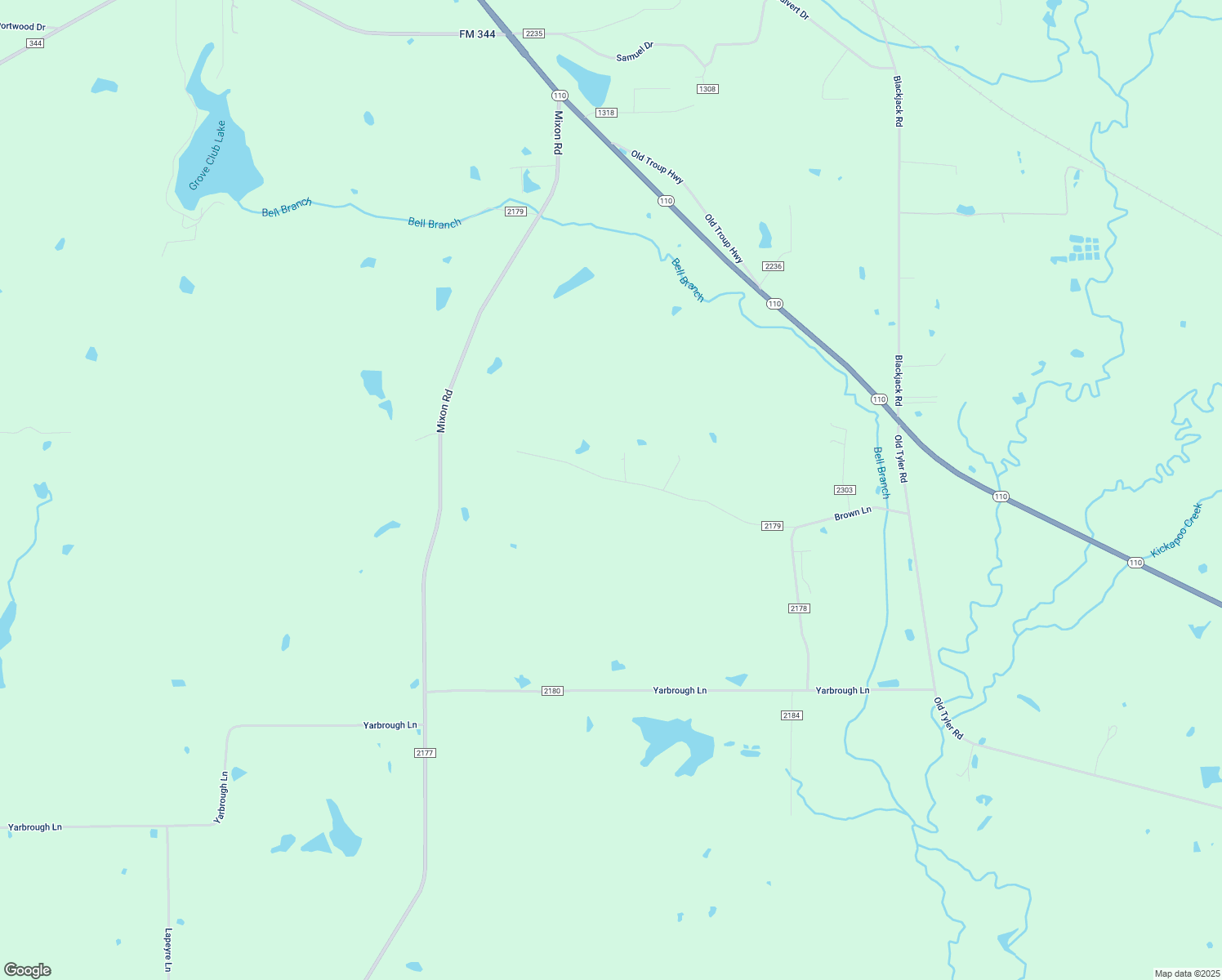 map of restaurants, bars, coffee shops, grocery stores, and more near 13118 Brown Lane in Troup
