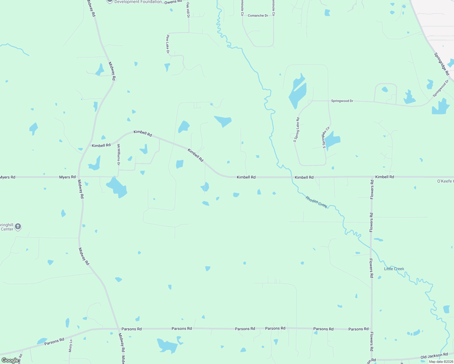 map of restaurants, bars, coffee shops, grocery stores, and more near 2323 Kimbell Rd in Terry