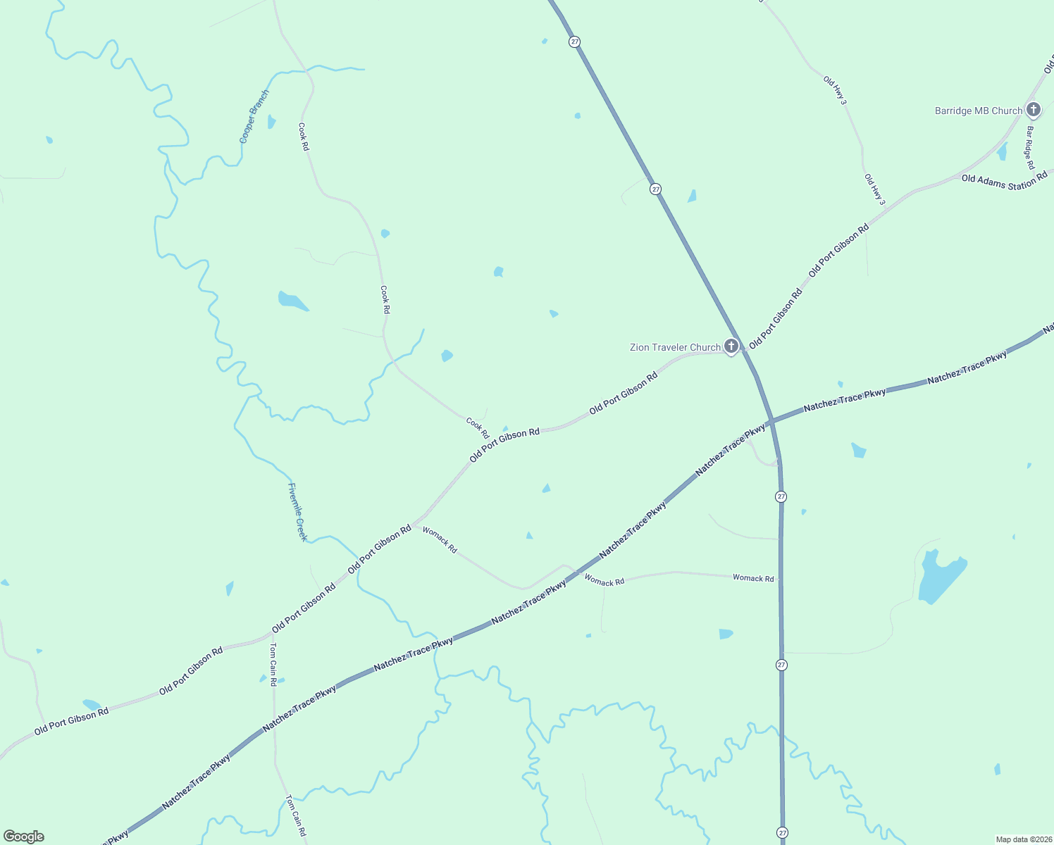 map of restaurants, bars, coffee shops, grocery stores, and more near 5928 Old Port Gibson Road in Utica