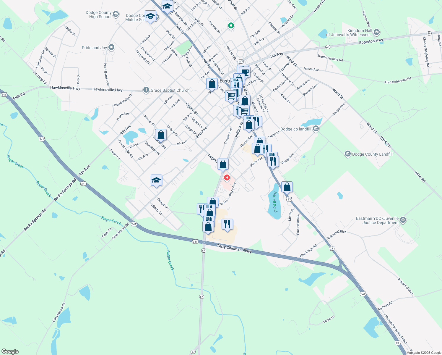 Griffin Avenue, Eastman GA Walk Score