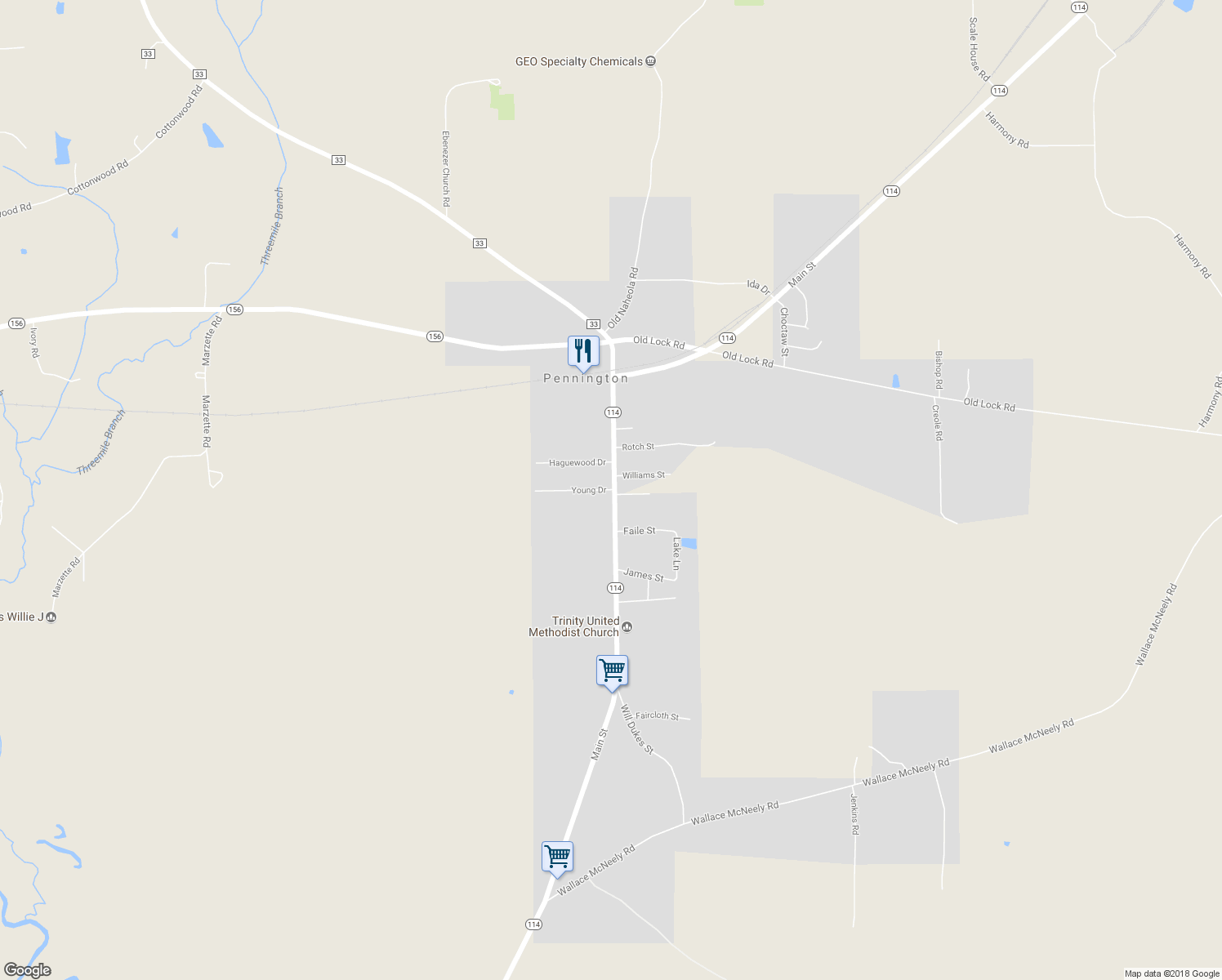 map of restaurants, bars, coffee shops, grocery stores, and more near 72 Young Drive in Pennington