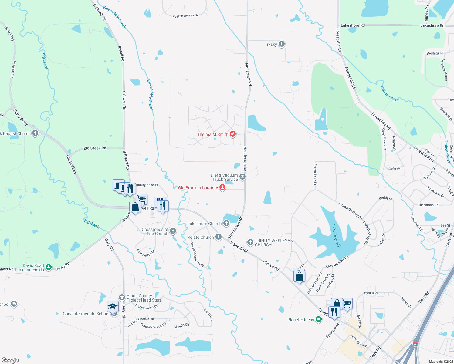 map of restaurants, bars, coffee shops, grocery stores, and more near 1418 Marwood Road in Byram