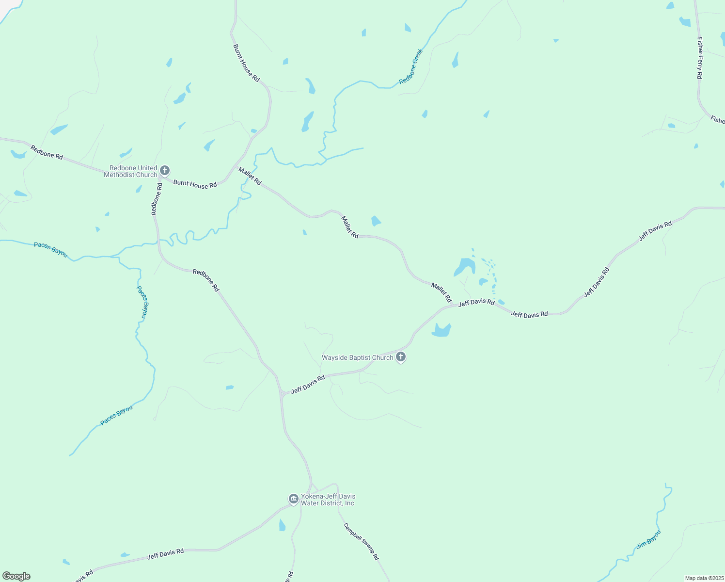 map of restaurants, bars, coffee shops, grocery stores, and more near 1115 Mallet Road in Vicksburg