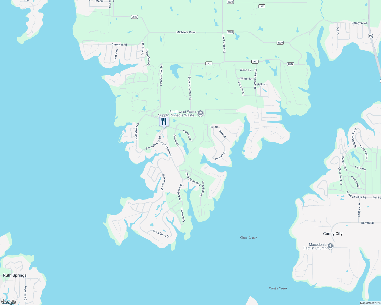 map of restaurants, bars, coffee shops, grocery stores, and more near 139 Esquire Estates Road in Mabank