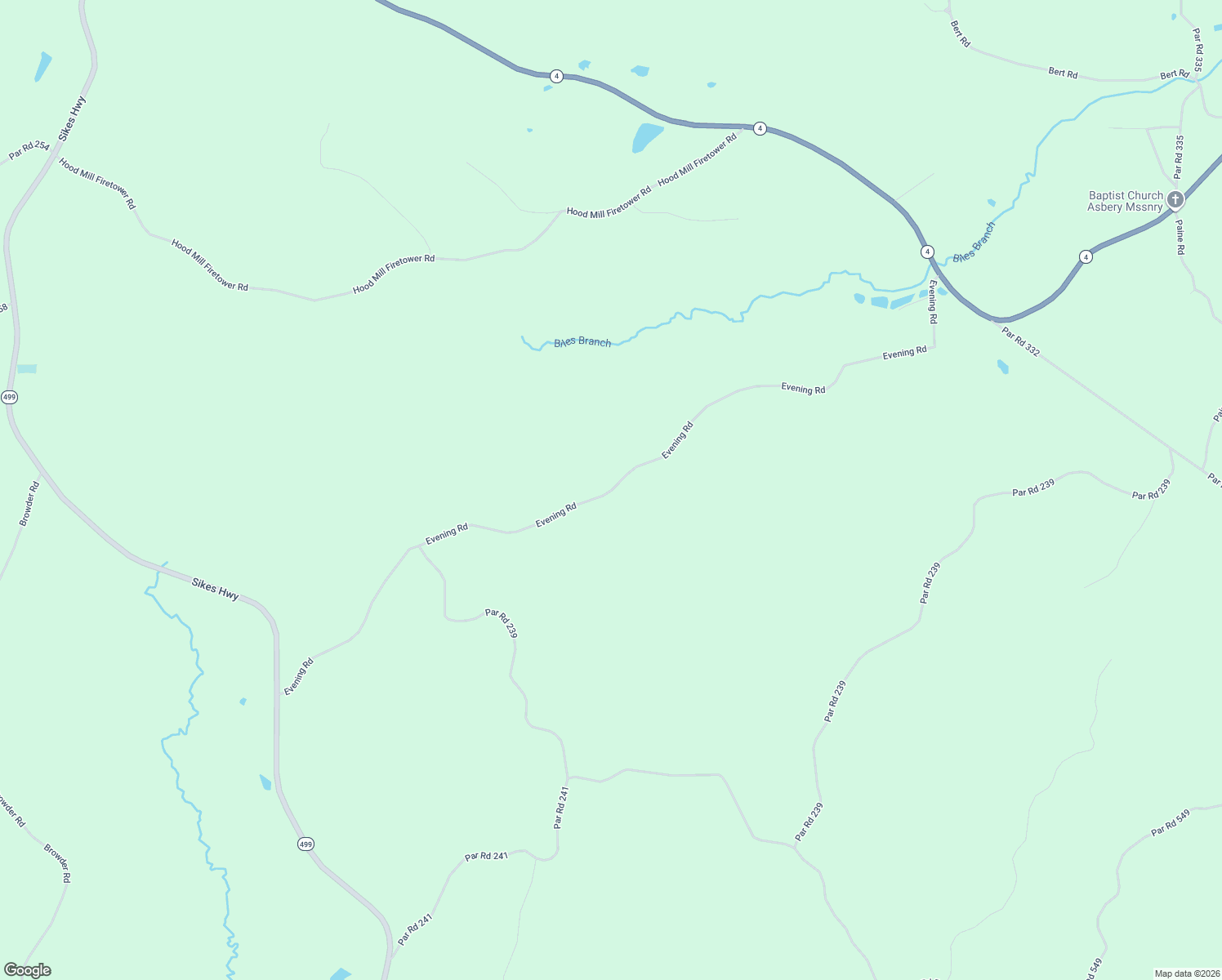 map of restaurants, bars, coffee shops, grocery stores, and more near Evening Road in Chatham