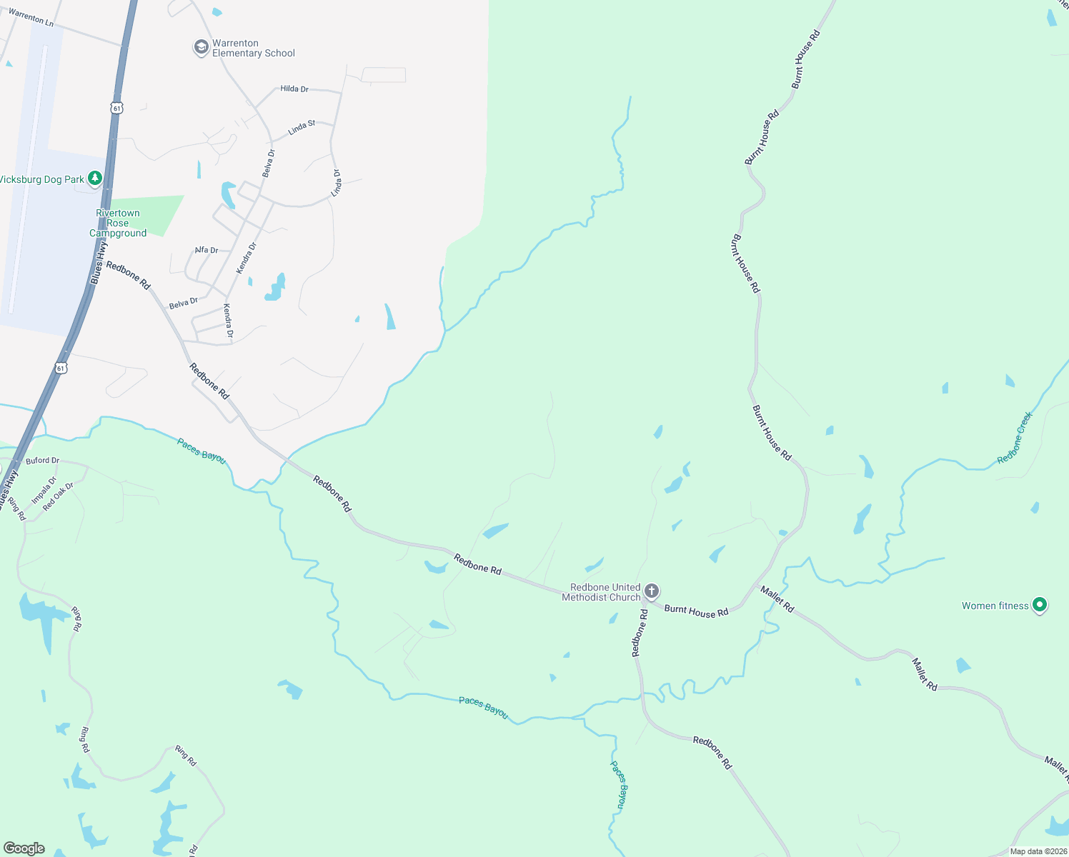 map of restaurants, bars, coffee shops, grocery stores, and more near 157 Fairview Drive in Vicksburg