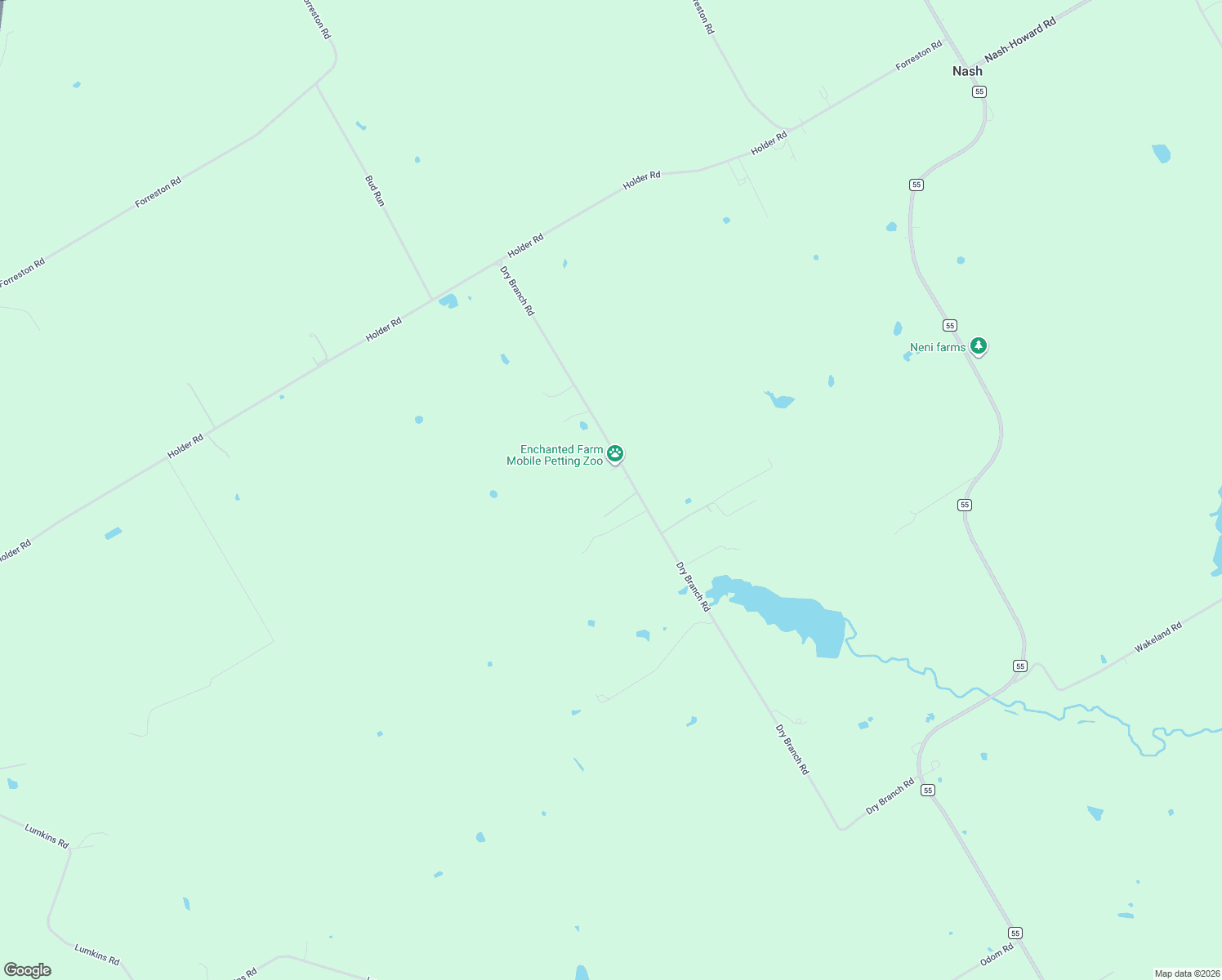 map of restaurants, bars, coffee shops, grocery stores, and more near 919 Dry Branch Rd in Forreston