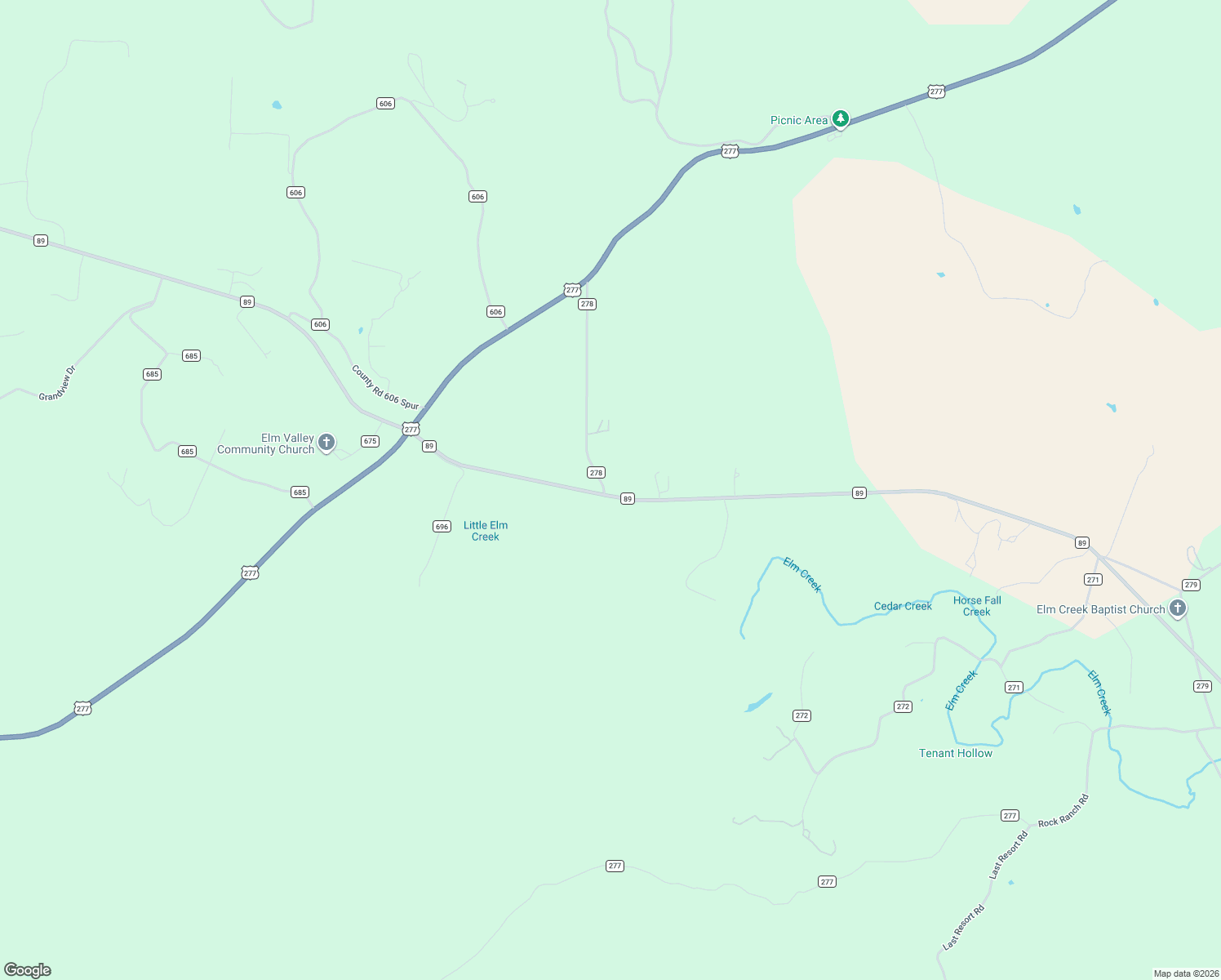 map of restaurants, bars, coffee shops, grocery stores, and more near 349 County Road 278 in Tuscola