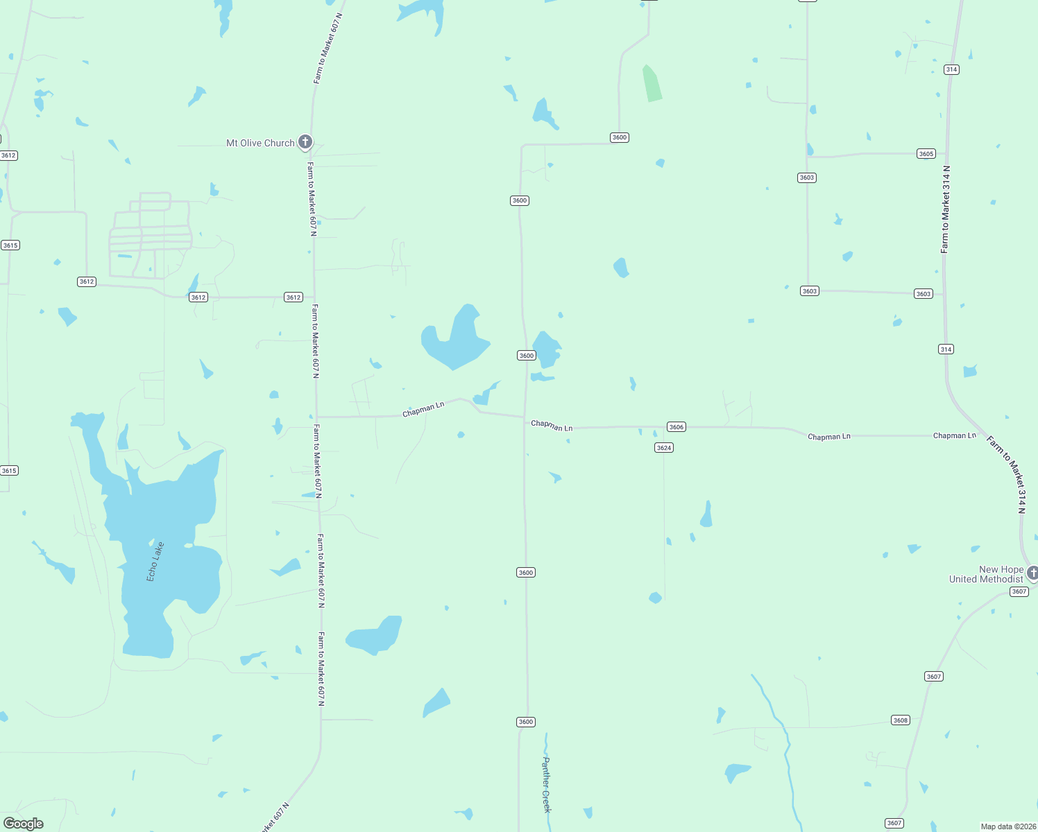 map of restaurants, bars, coffee shops, grocery stores, and more near 13203 County Road 3606 in Brownsboro