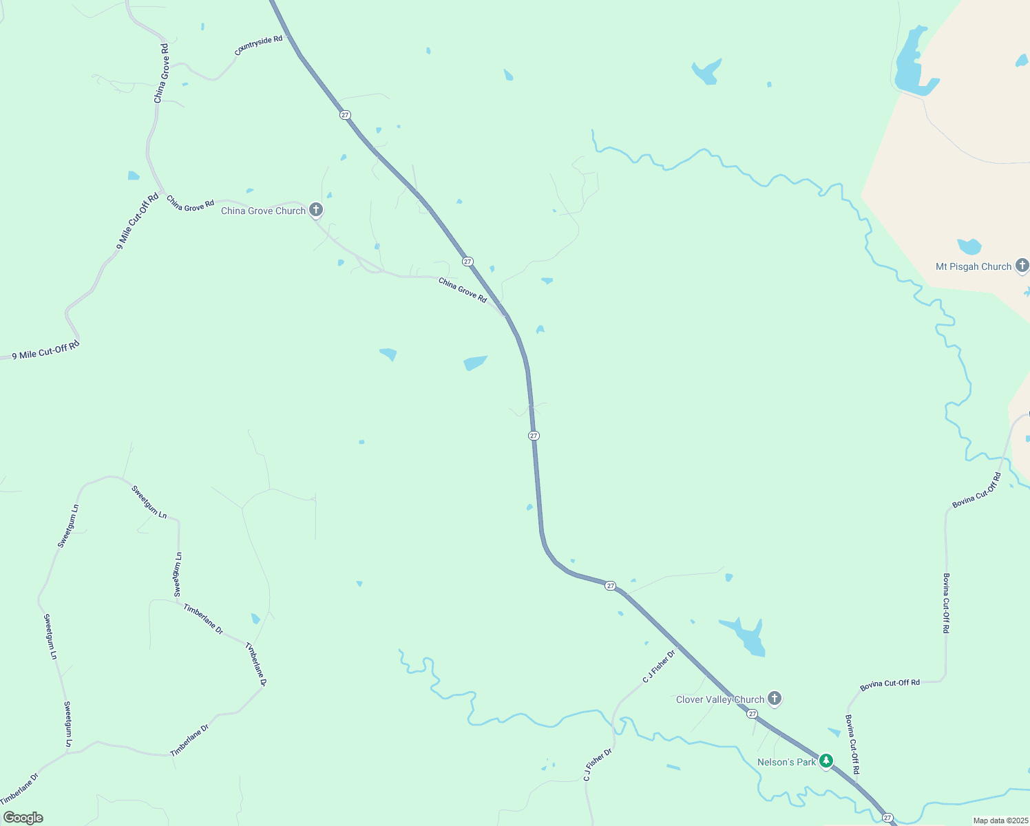 map of restaurants, bars, coffee shops, grocery stores, and more near Highway 27 in Vicksburg