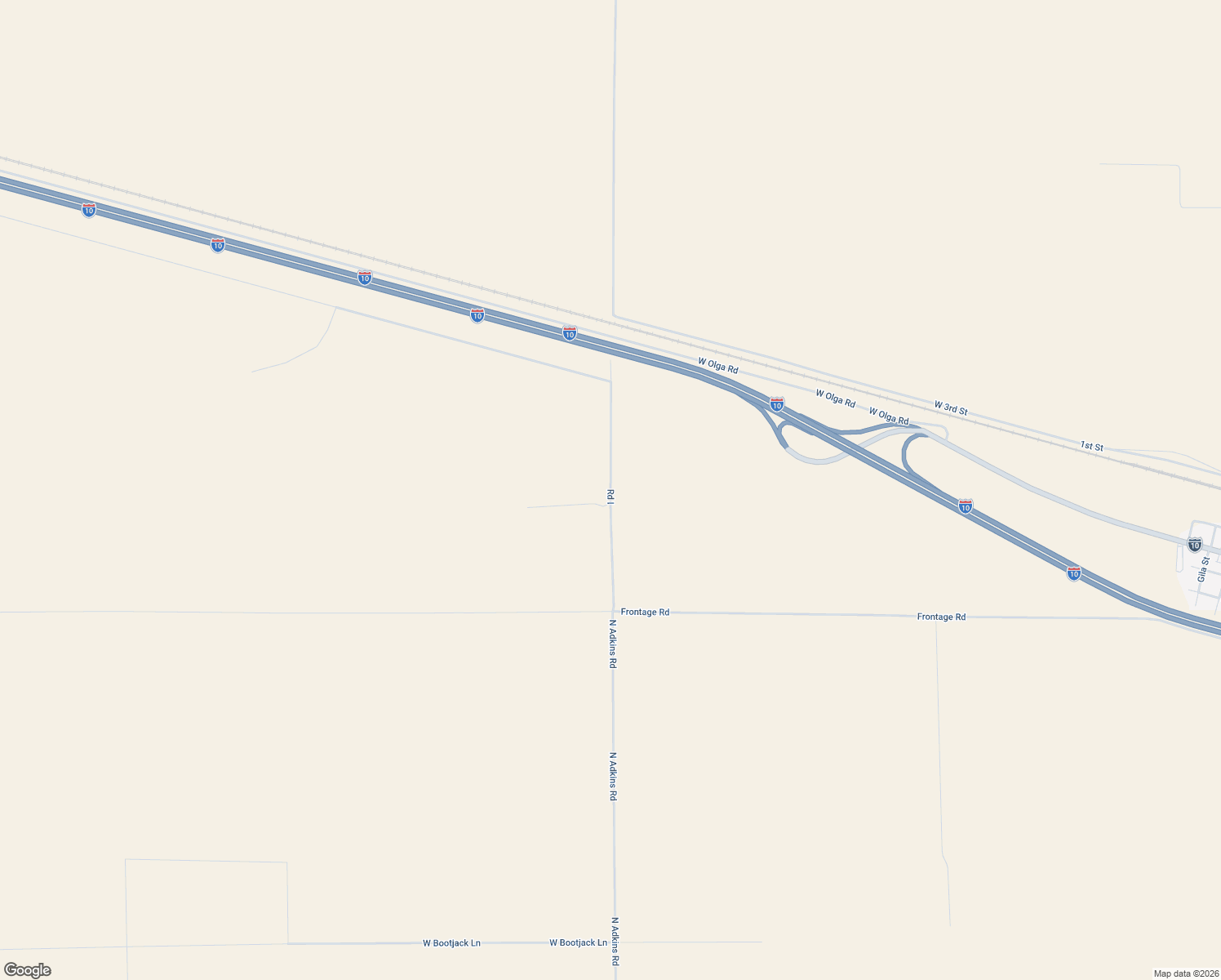 map of restaurants, bars, coffee shops, grocery stores, and more near Road I in San Simon
